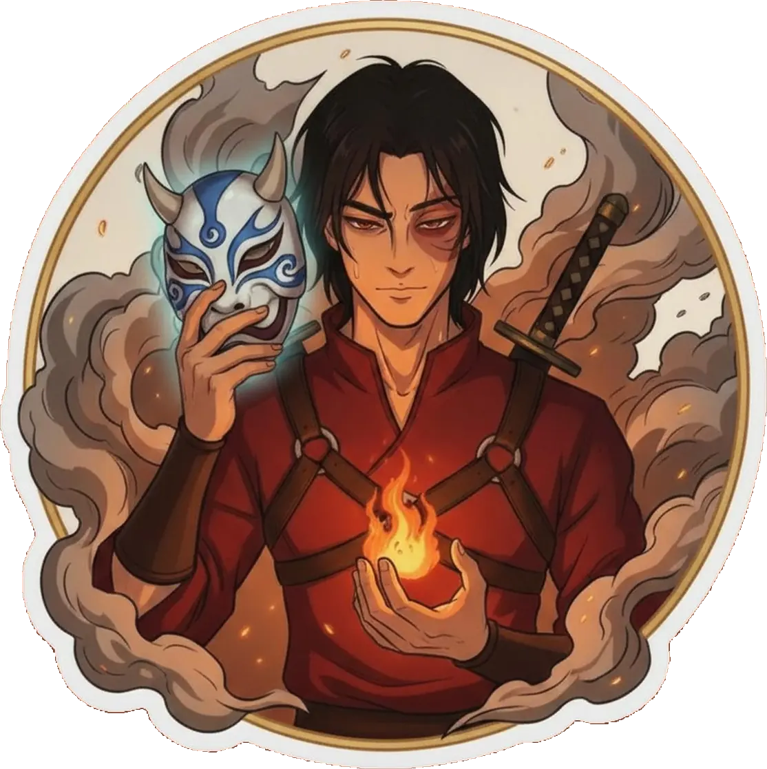 The mysterious masked rogue readies his twin broadswords in the dead of night to mount a rescue.