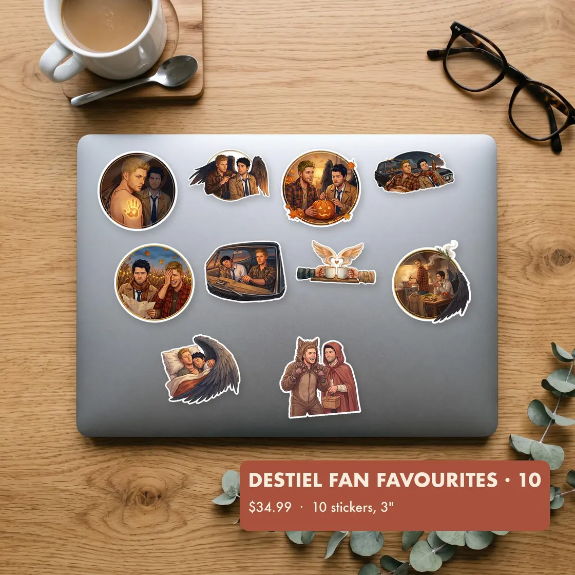 A diverse ten-piece collection featuring memorable scenes and quiet moments shared by the hunter and his favorite angel.