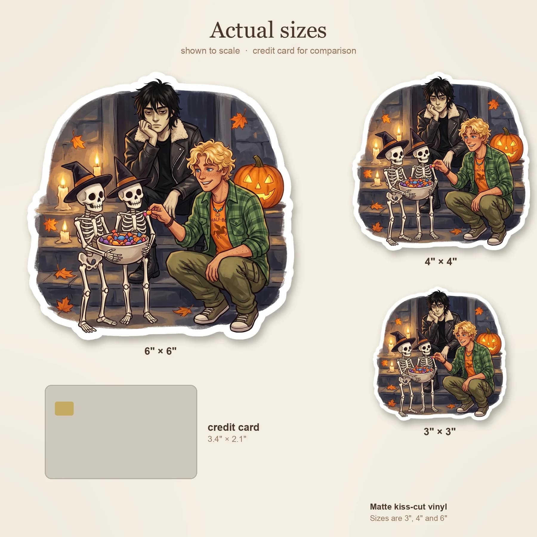 A small squad of undead skeletal warriors dutifully carries plastic orange pumpkins overflowing with candy. Nico directs his bony helpers with a lazy point of his finger, having found the most efficie, view 4