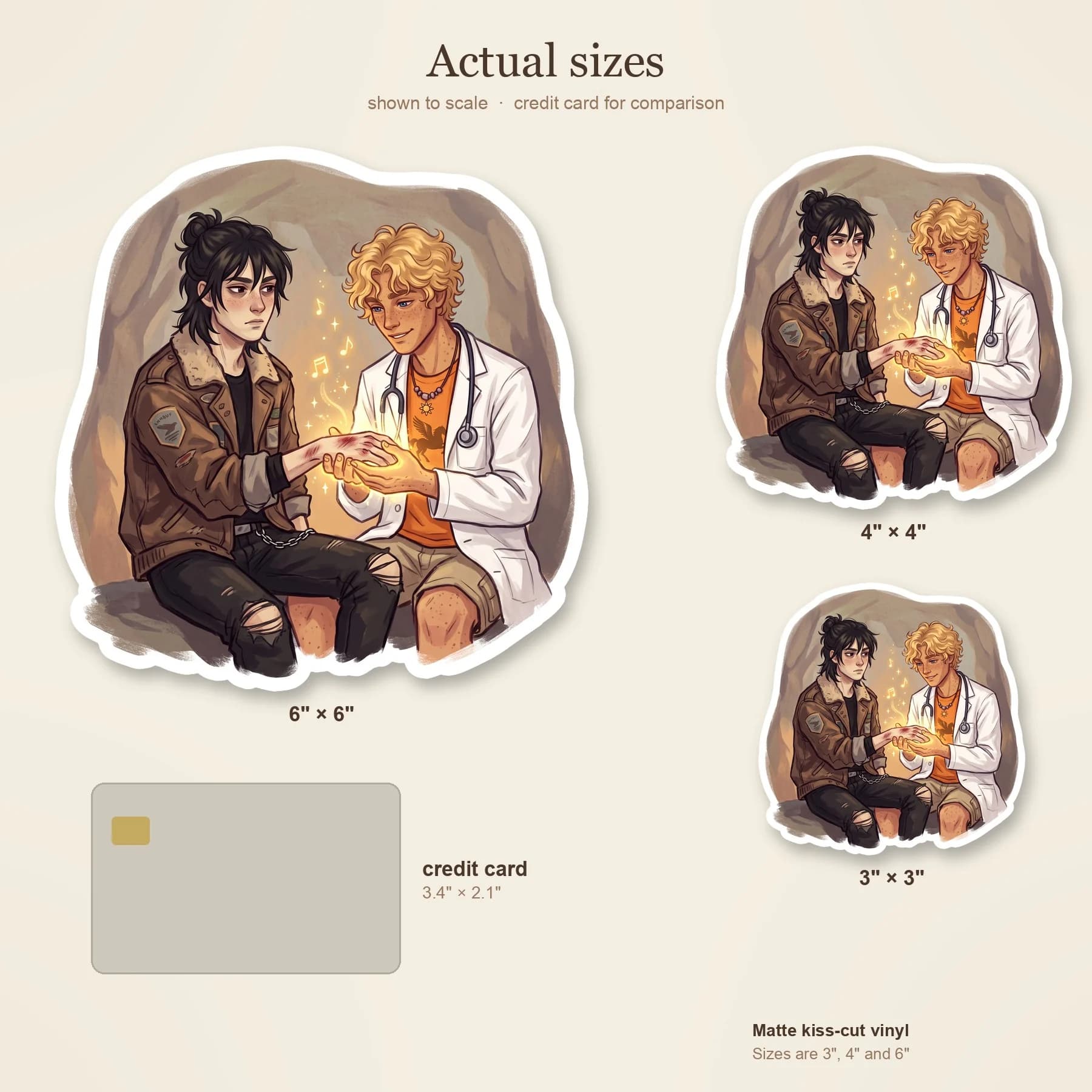 Will gently bandages a scrape on Nico's arm in the camp infirmary. Nico looks away with a slight blush while the son of Apollo chides him about doctor's orders, capturing the quiet affection that grew, view 4