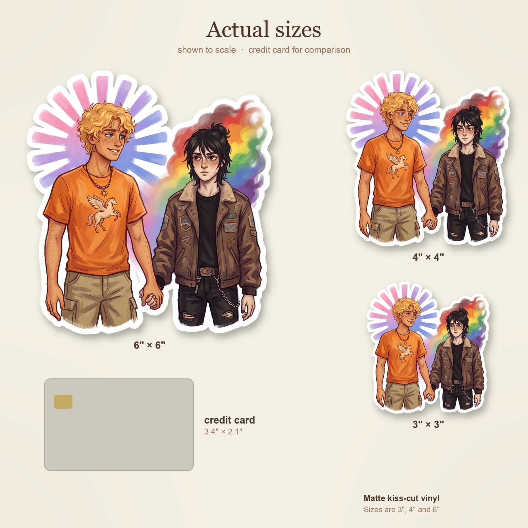 Will and Nico hold hands, walking together with their respective pride colors woven into their camp necklaces. The contrast between the child of light and the child of shadows highlights their perfect, view 4