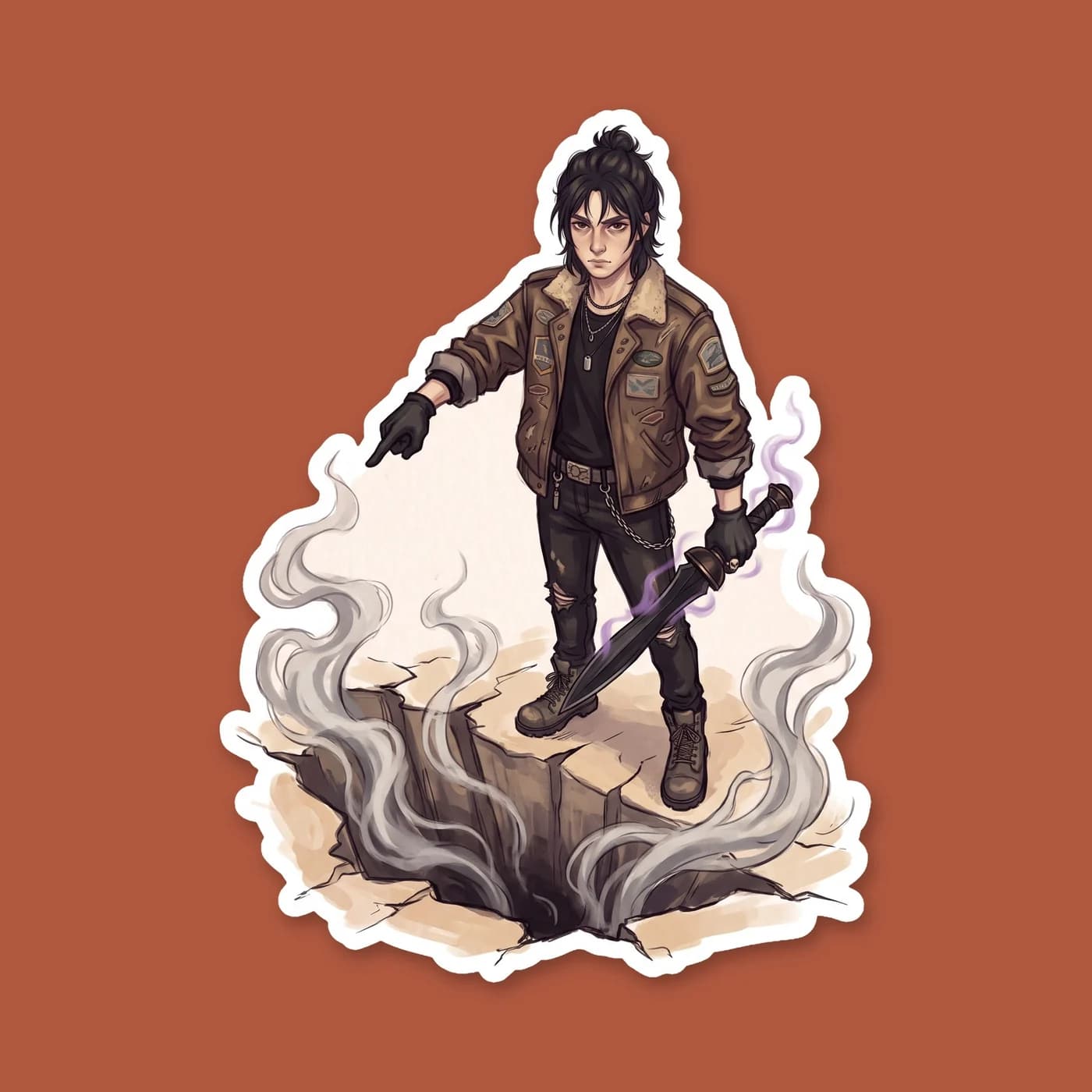 Nico stepping into his power and banishing Minos, the earth cracking beneath his boots as dark energy swirls around his outstretched hand. It captures the exact moment he claims his true title as the , view 2