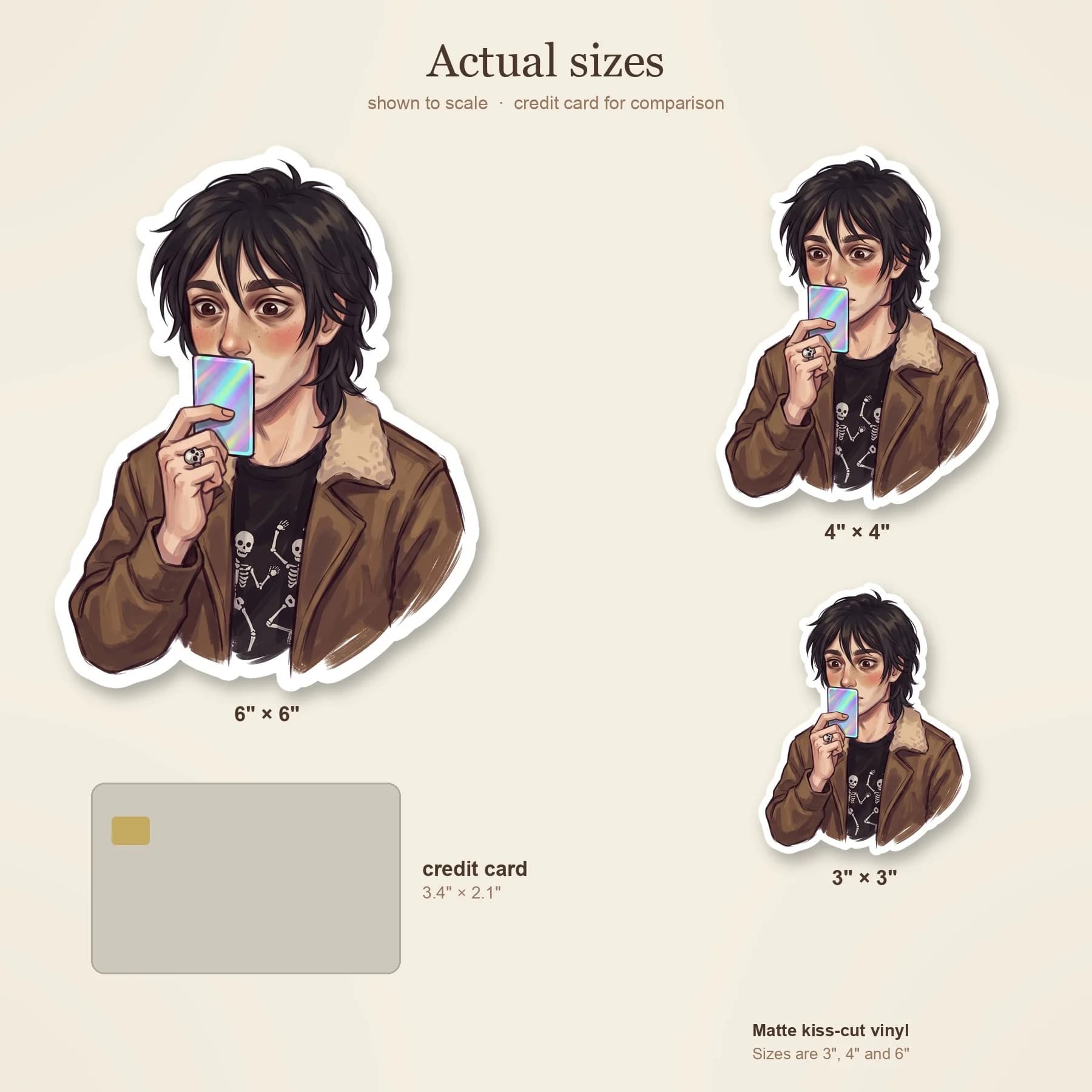 A younger Nico holds up a rare holographic Mythomagic card with quiet reverence. His oversized jacket hangs off his shoulders as he inspects the game stats., view 4