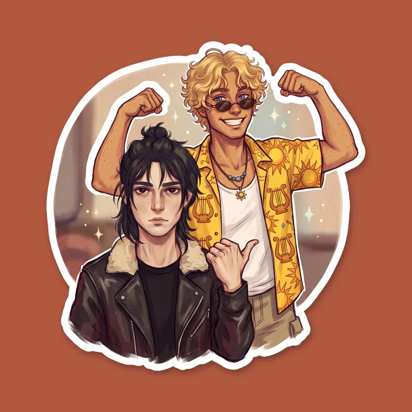 Nico di Angelo delivering his iconic confession with casual confidence, featuring the famous quote surrounded by subtle skull and wave motifs. A defining character growth moment for the ghost king, ca, view 2