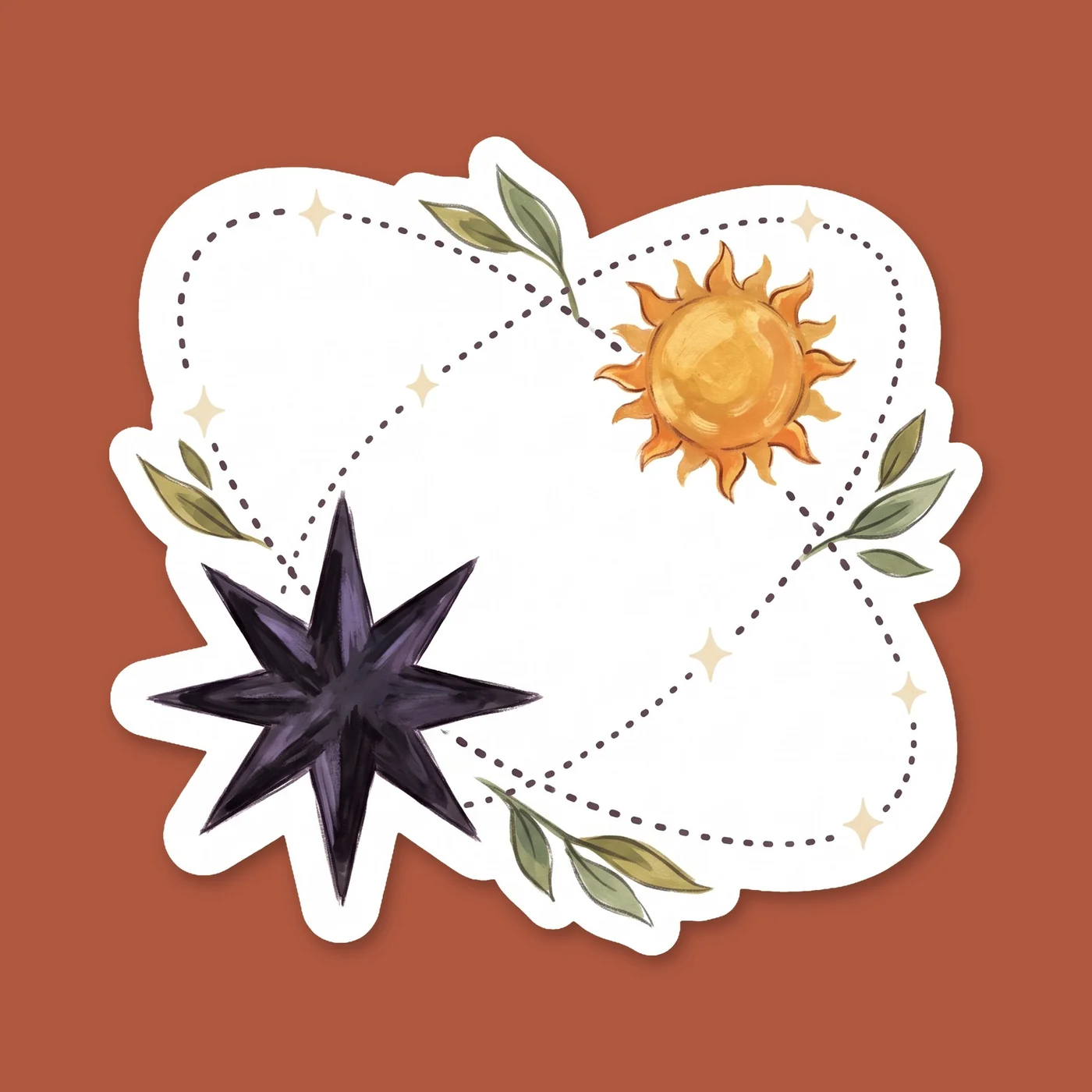 A radiant golden sun rests beside a lone silver star in this celestial design. It is a quiet tribute to their descent into the deepest parts of the underworld, bringing light into the darkest places a, view 2