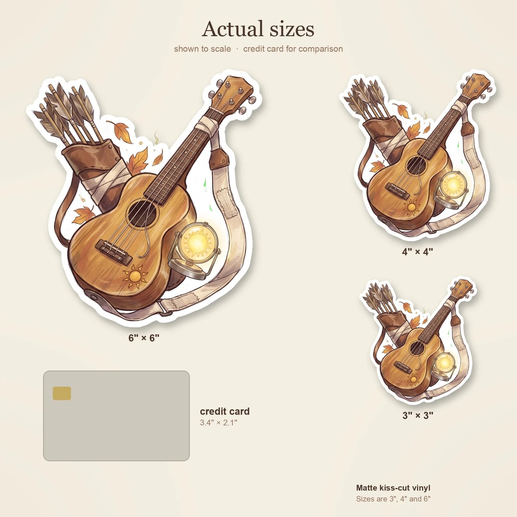 A simple, well-worn wooden ukulele sits quietly, ready for the next campfire singalong. It captures the warm, musical spirit of the Apollo cabin and the comforting presence of a dedicated healer who k, view 4
