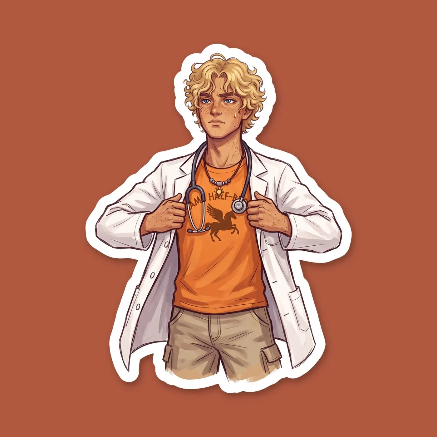 Will crosses his arms and delivers his famous doctor speech, insisting on three days of rest and no underworld magic. It is a fond recreation of the turning point where his stubborn care finally broke, view 2
