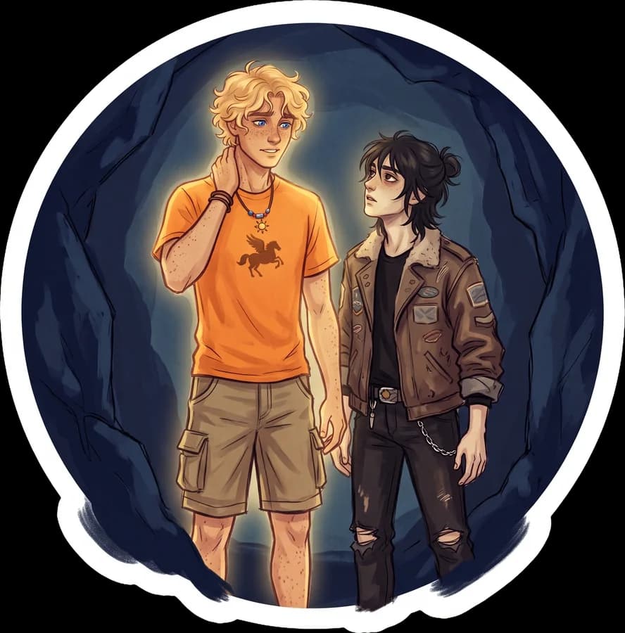 Glowing in the dark cave