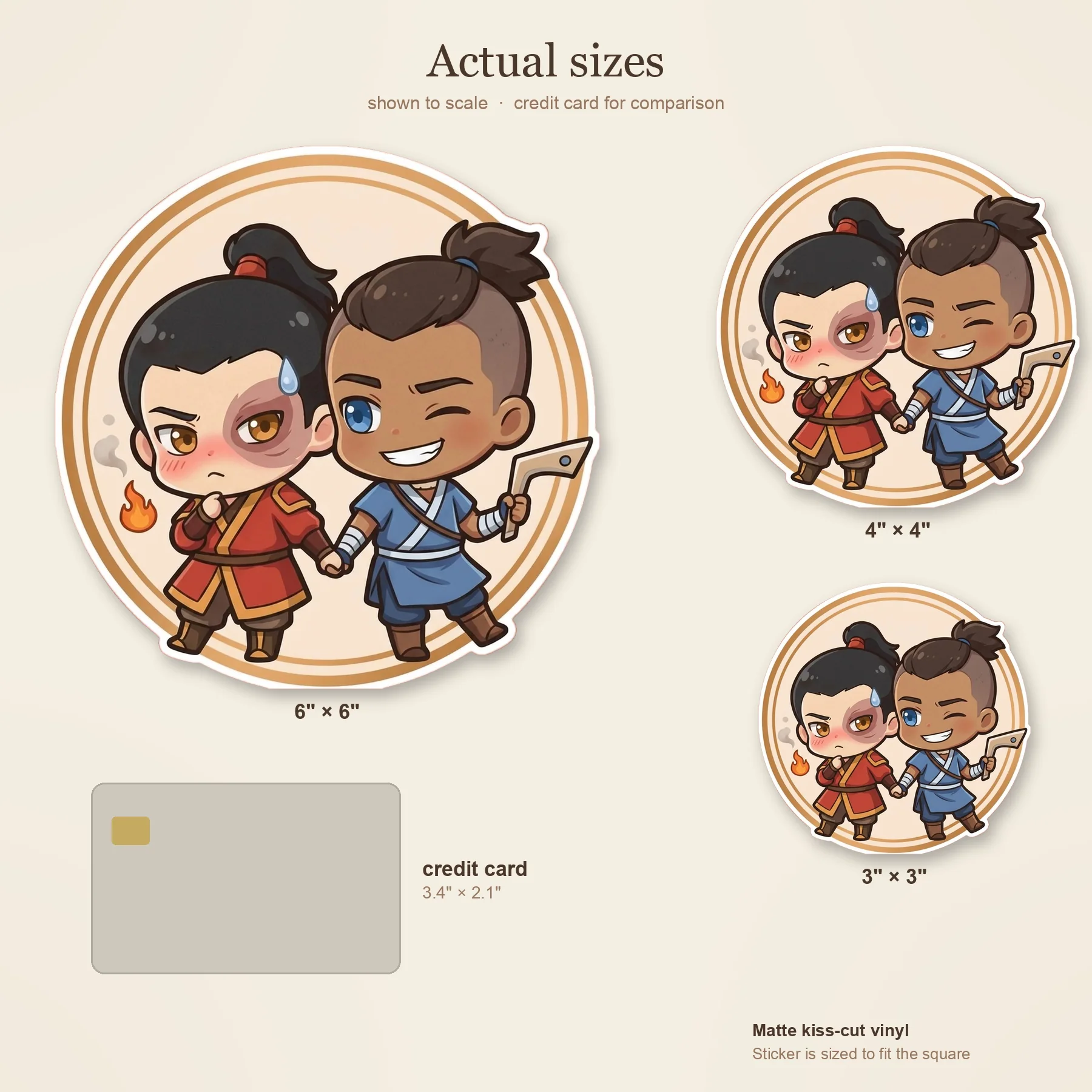 Chibi versions of Zuko and Sokka nervously hold hands as they navigate their newly discovered romantic feelings together., view 3