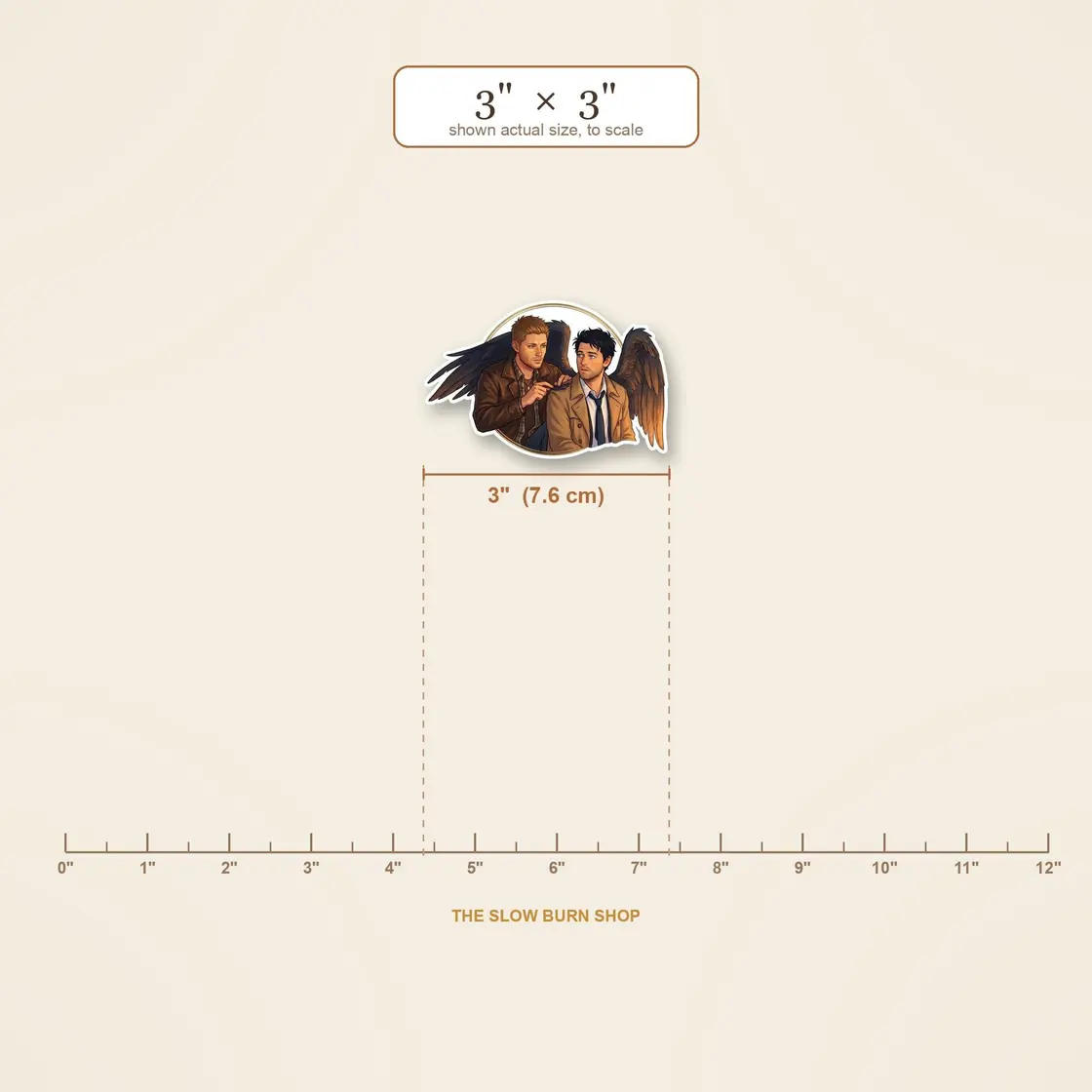 Dean gently and patiently smooths out ruffled feathers while tending to the dark, massive wings of his favorite angel., view 5