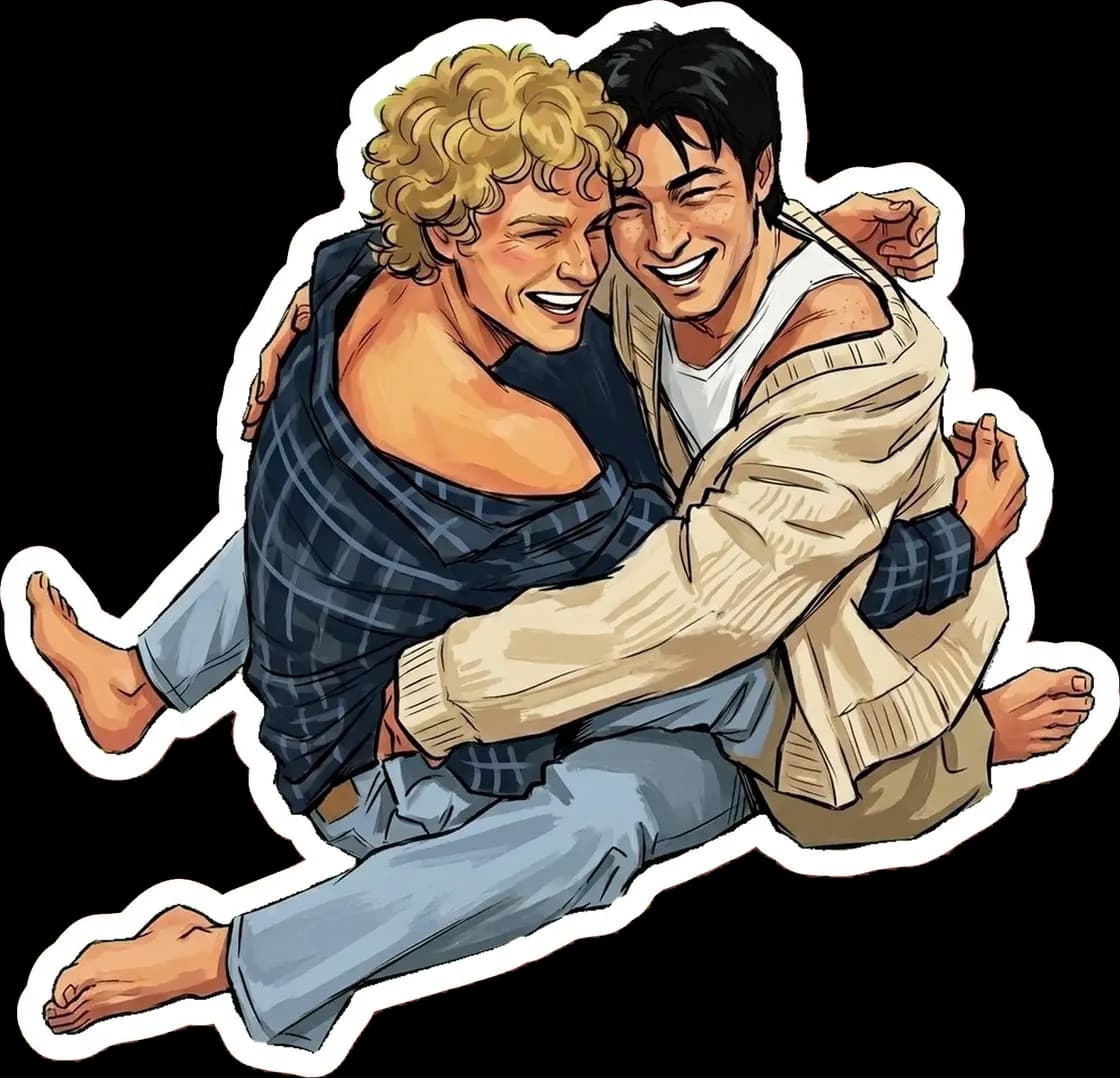 Shane and Ilya share an emotional reunion embrace, holding each other tightly as they finally drop their carefully maintained public walls.