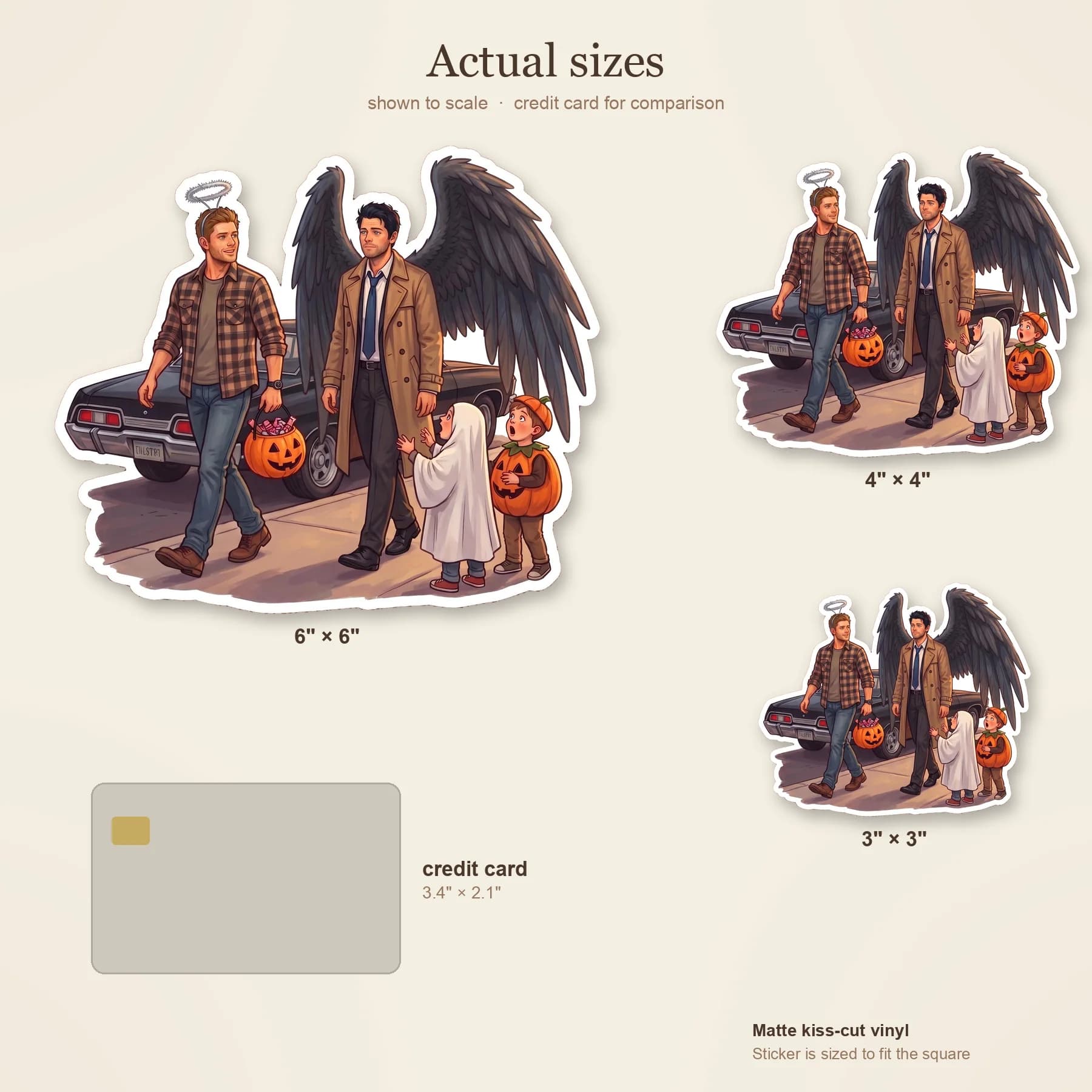 Dean and Cas hit the streets for a night of trick or treating in their carefully coordinated outfits., view 3