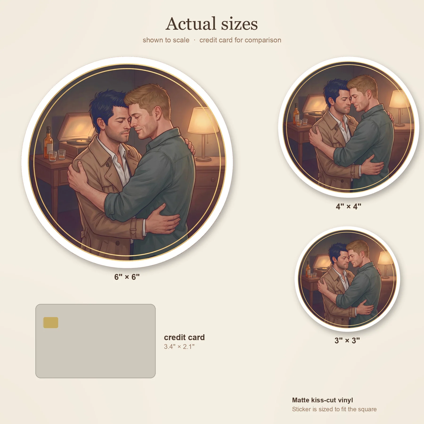 Dean and Castiel hold each other close for a peaceful slow dance in the quiet library of the bunker., view 3