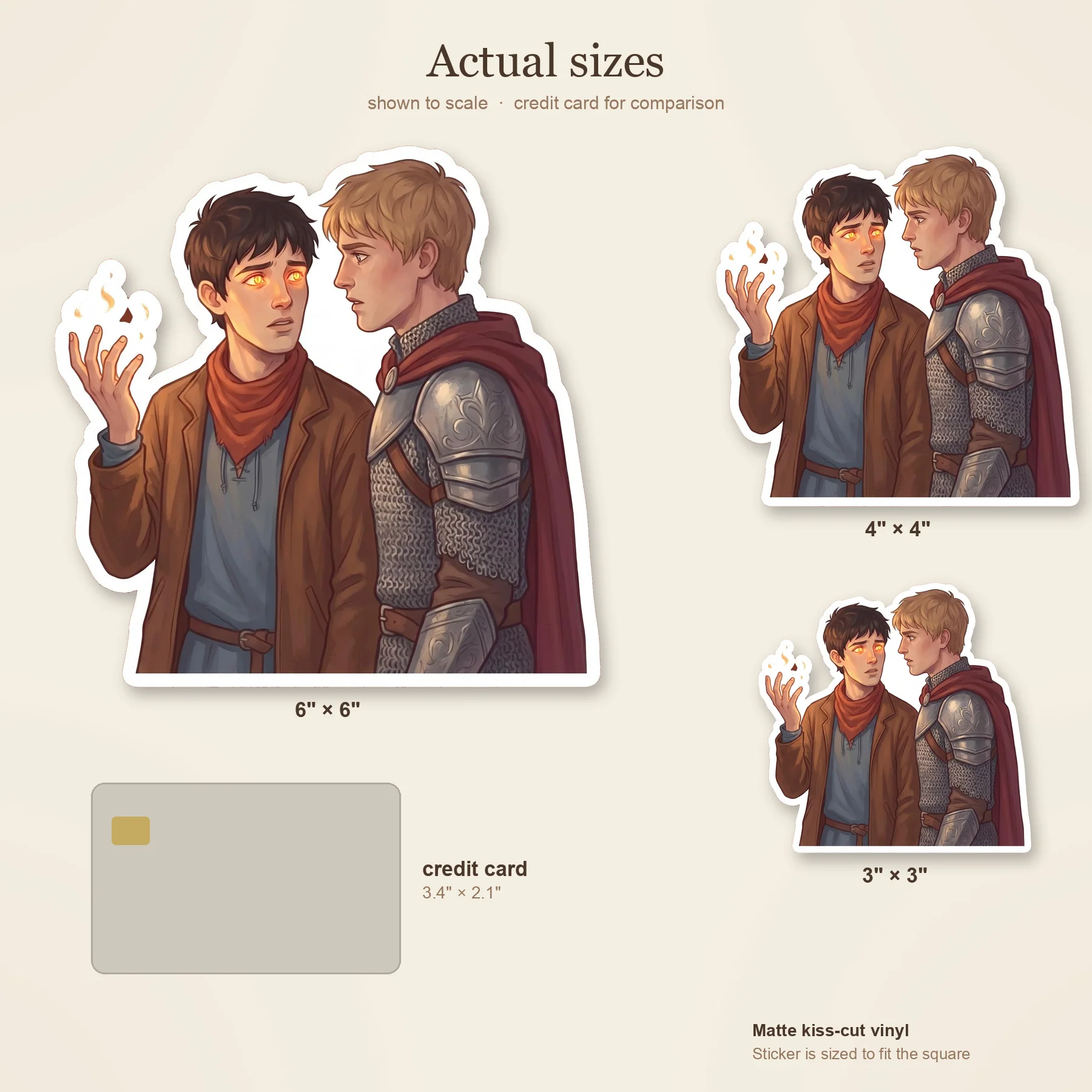 Merlin finally shows his true self as his eyes glow gold before a stunned and emotional Arthur., view 3