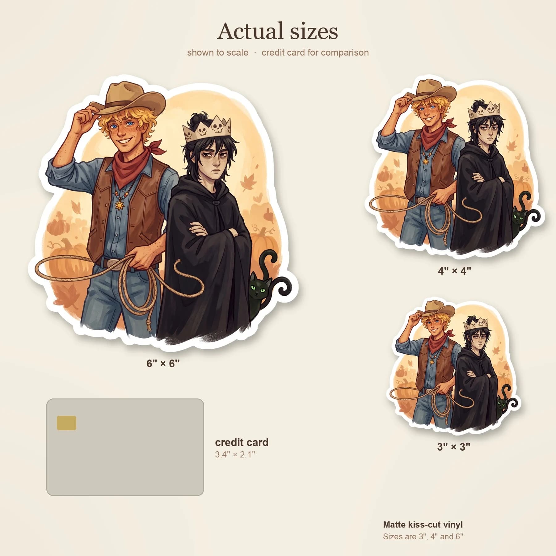 Will dressed up as a bright rodeo cowboy trying to coax Nico into the Halloween spirit, while Nico fully embraces his natural aesthetic as a very literal ghost king. A humorous contrast between the su, view 4