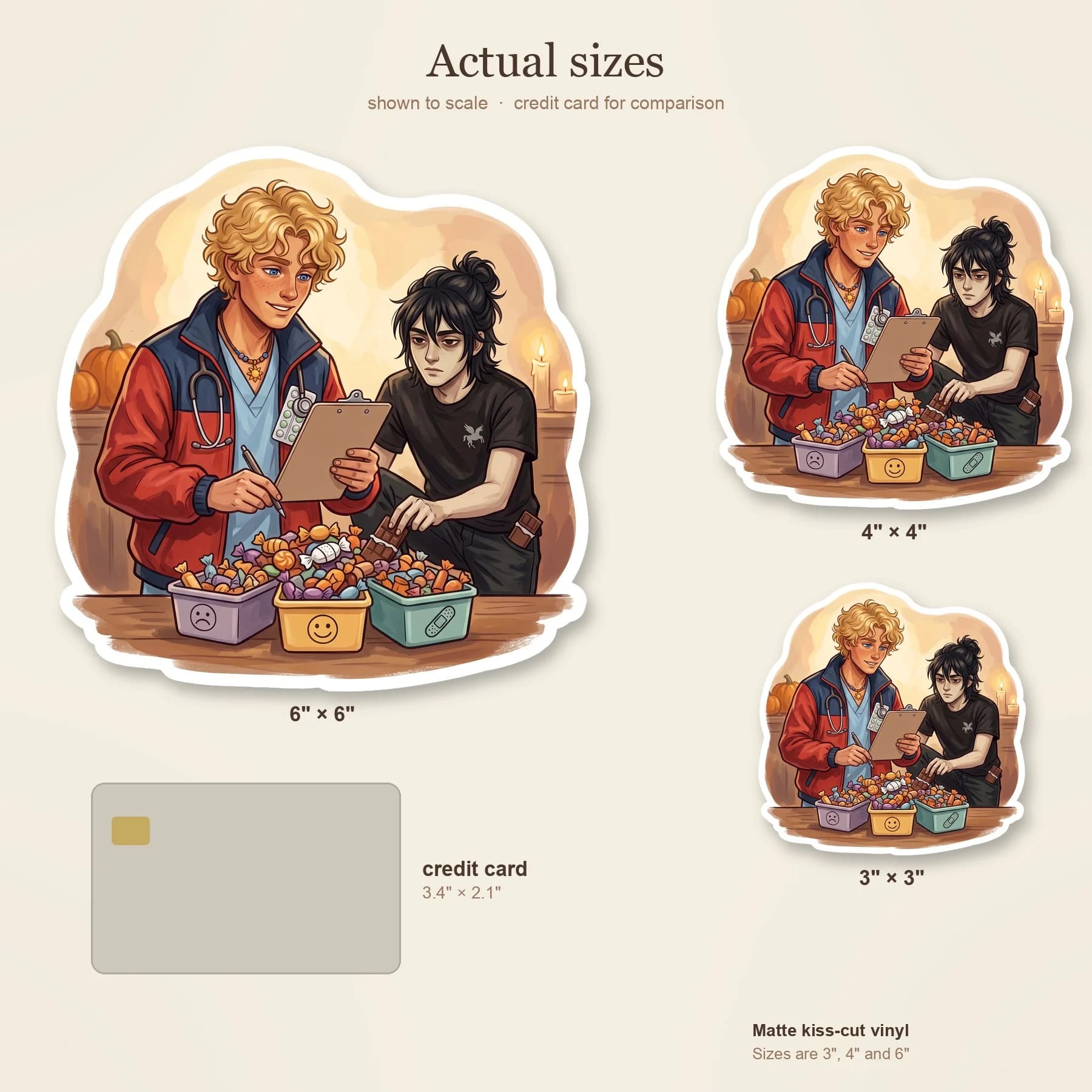 Will applies his rigorous Apollo cabin healer training to a massive pile of Halloween candy, sorting the chocolates from the gummies in a serious triage operation. Nico sits nearby, already eating the, view 4