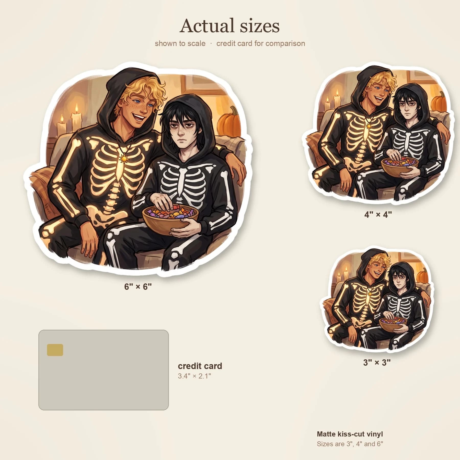 Nico and Will wear matching skeleton onesies for Halloween, but Will's natural solar glow makes his skeleton print shine brightly in the dark. Nico holds his hand, perfectly content with his glowing b, view 4