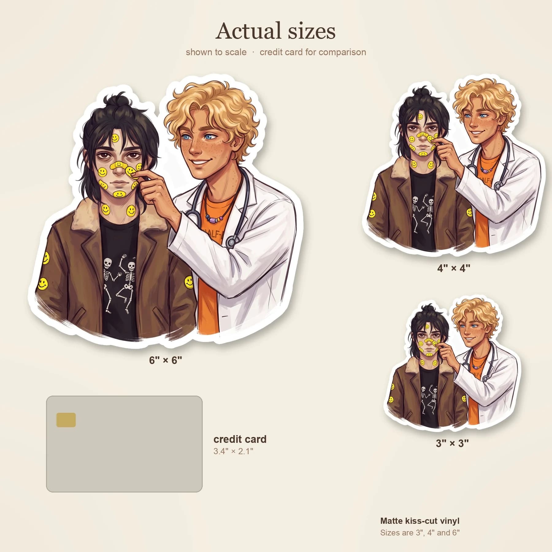 Will covers Nico's battle scratches with an excessive amount of brightly colored character band-aids in the camp infirmary. Nico scowls at a glowing neon plaster on his cheek while Will admires his ha, view 4