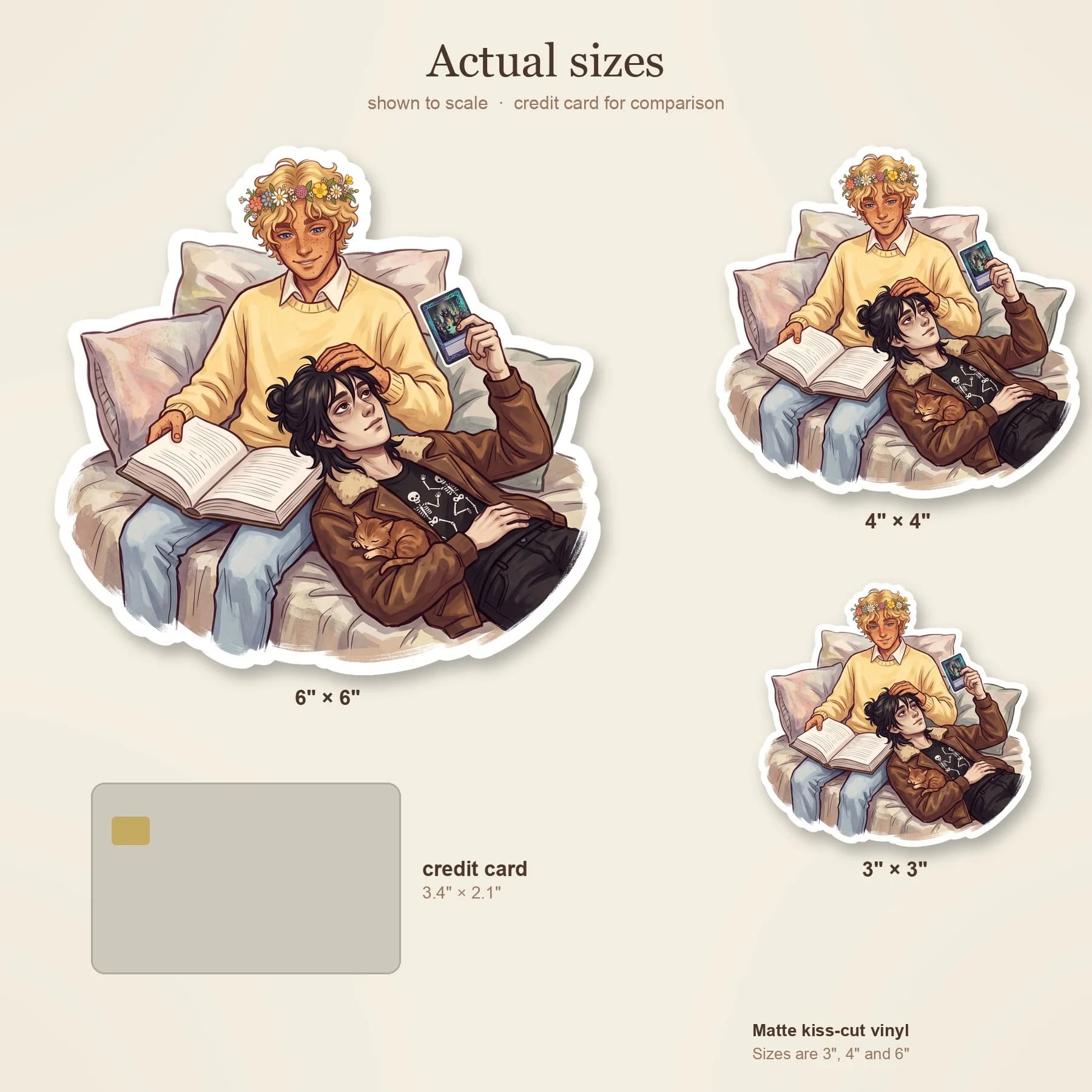 Tangled in blankets, Will reads aloud from a thick medical textbook while Nico rests his head on Will's chest. Mythomagic cards are scattered across the mattress around them as they wind down for the , view 4