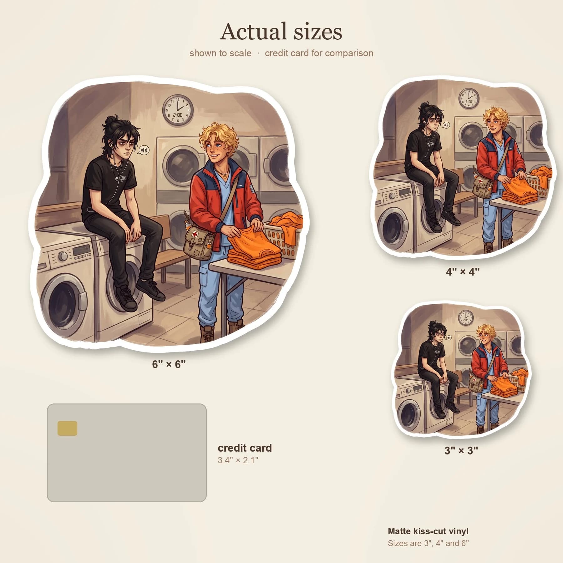 Nico sleeps sitting up against the vibrating washing machine in a fluorescent-lit New York laundromat at 2am. Will drapes his own denim jacket over Nico's shoulders, keeping watch while their camp clo, view 4