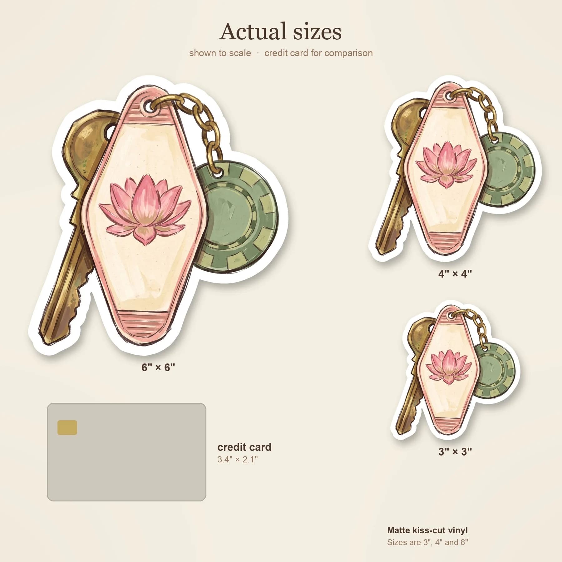 This design features a retro motel key tag from the Lotus Hotel and Casino. It is a subtle nod to the years spent trapped out of time, serving as a quiet reminder of demigod history to keep on a journ, view 4