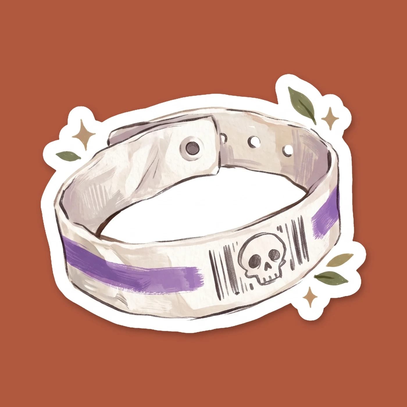 A simple infirmary patient wristband is the focus of this design, a nod to the three days of mandatory rest in the Apollo cabin. It highlights the stubborn but tender beginnings of a lasting bond forg, view 2