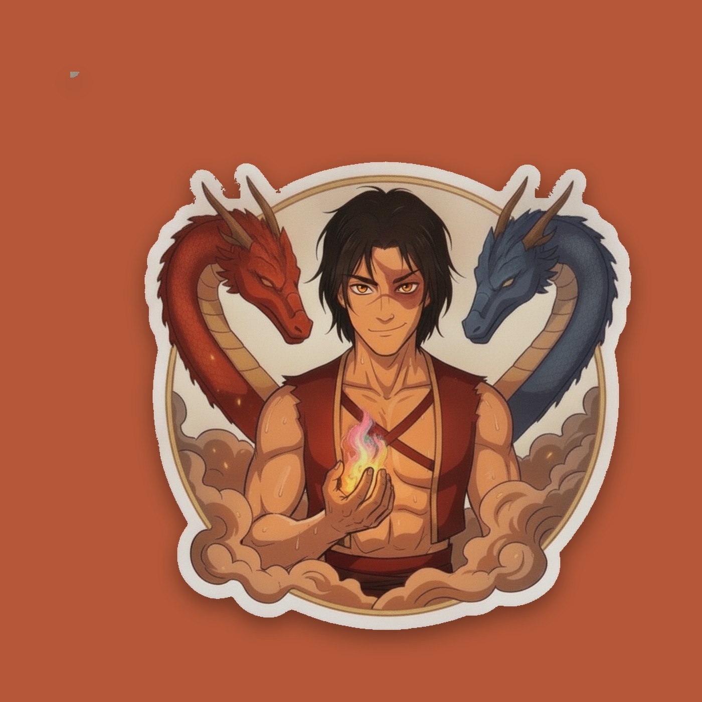 Dancing Dragons Sticker