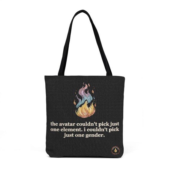 couldn't pick one gender tote (bi pride)