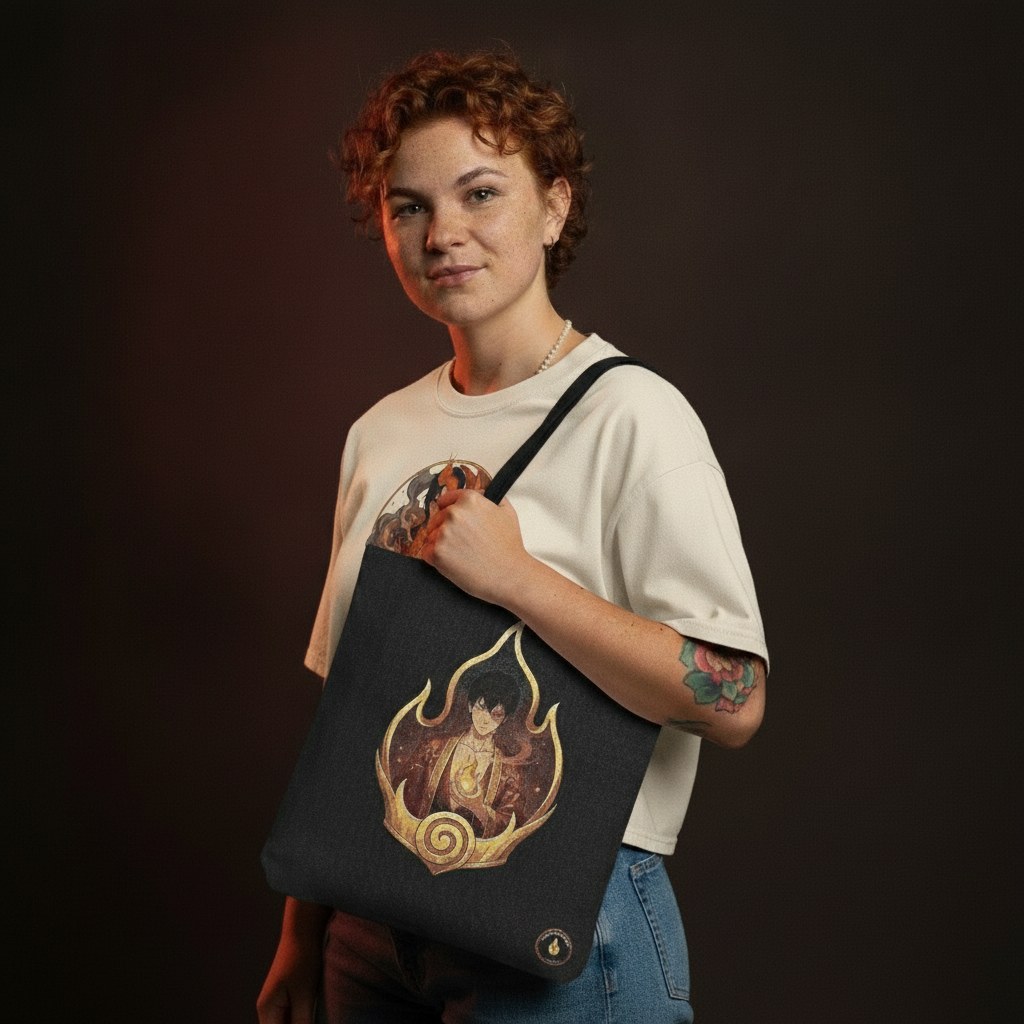 fire prince flame-crown tote